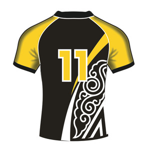 Camiseta de rugby para hombre hecha a medida OEM poliéster de alta calidad transpirable sublimación profesional uniforme de rugby diseño de logotipo personalizado - Product Image 2