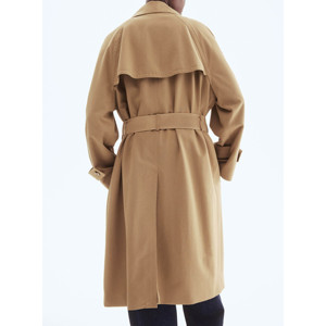 เสื้อโค้ทเทรนช์โค้ทผู้หญิงแบบพรีเมี่ยมเสื้อคลุมยาวกันลมมีเข็มขัดหรูหราเสื้อผ้าแฟชั่นกระดุมสองแถวมีสไตล์ - Product Image 6