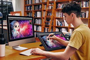 Artist 22 2nd Generation <b>Graphics</b> <b>Screen</b> <b>Tablet</b> Adjustable Stand PA6 Battery-free Stylus - Product Image 3