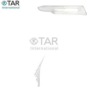 10 lames de chirurgie stériles #15 avec couteau scalpel #3 demi-manche en or pour la chirurgie dentaire médicale coupant les instruments médicaux - Product Image 6