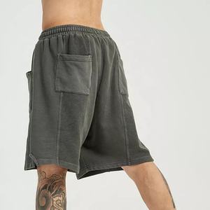 Vente en gros de Shorts pour hommes, coupe cousue, poche, nouveau short décontracté, pantalons de sport pour hommes - Product Image 2