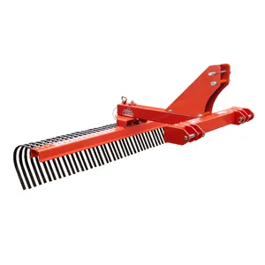 Custom Made Landscape Rake with Bolt-On Wheels for Compact Tractors