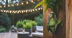 Functional Brass Beautiful Padlocks Wholesale with Two <b>Keys</b> Antique Style Lord Buddha Type Padlock - <b>Lock</b> - Product Image 5