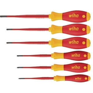 6-Piece for WIHA TX-BO <b>Screwdriver</b> <b>Set</b> 3251TRK6 with Multi-Component Handle and Round Blade - Product Image 1