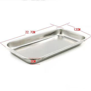 Plateau d'instruments chirurgicaux hospitaliers en acier inoxydable, manuel, durable, réutilisable, certifié CE, le plus vendu par le meilleur fournisseur en gros - Product Image 4