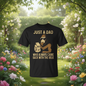 Sencillamente un papá que siempre volvió con la leche - Camiseta promocional para padres - Product Image 3