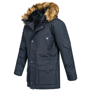 Customize <b>Fur</b> Hooded Zipper Buttoned Winterwear Parka <b>Jacket</b> <b>For</b> <b>Men</b> Trendy Cold Seasonwear <b>Jacket</b> With Customize Logo - Product Image 4