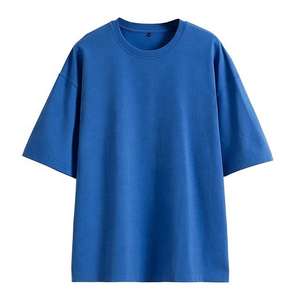 เสื้อยืดโอเวอร์ไซส์สำหรับผู้ชายพิมพ์ลายแบบเรียบผ้าฝ้ายป้องกันรอยยับ100% - Product Image 5