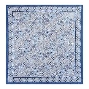 Blue Abstract Print 240 TC Cotton Double Bed Sheet Set 2 <b>Pillow</b> Covers 100% Cotton for Home Use 3-Piece Bedroom Set (SHKV1058) - Product Image 4