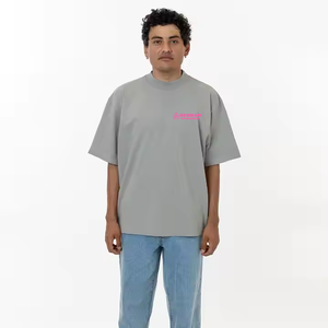 Camiseta Casual de Cuello Redondo para Hombre, Nueva Moda Verano 2025, Marca de Moda, Corte Regular, Poliéster/Algodón, Transpirable, Ecológica, Unisex - Product Image 2