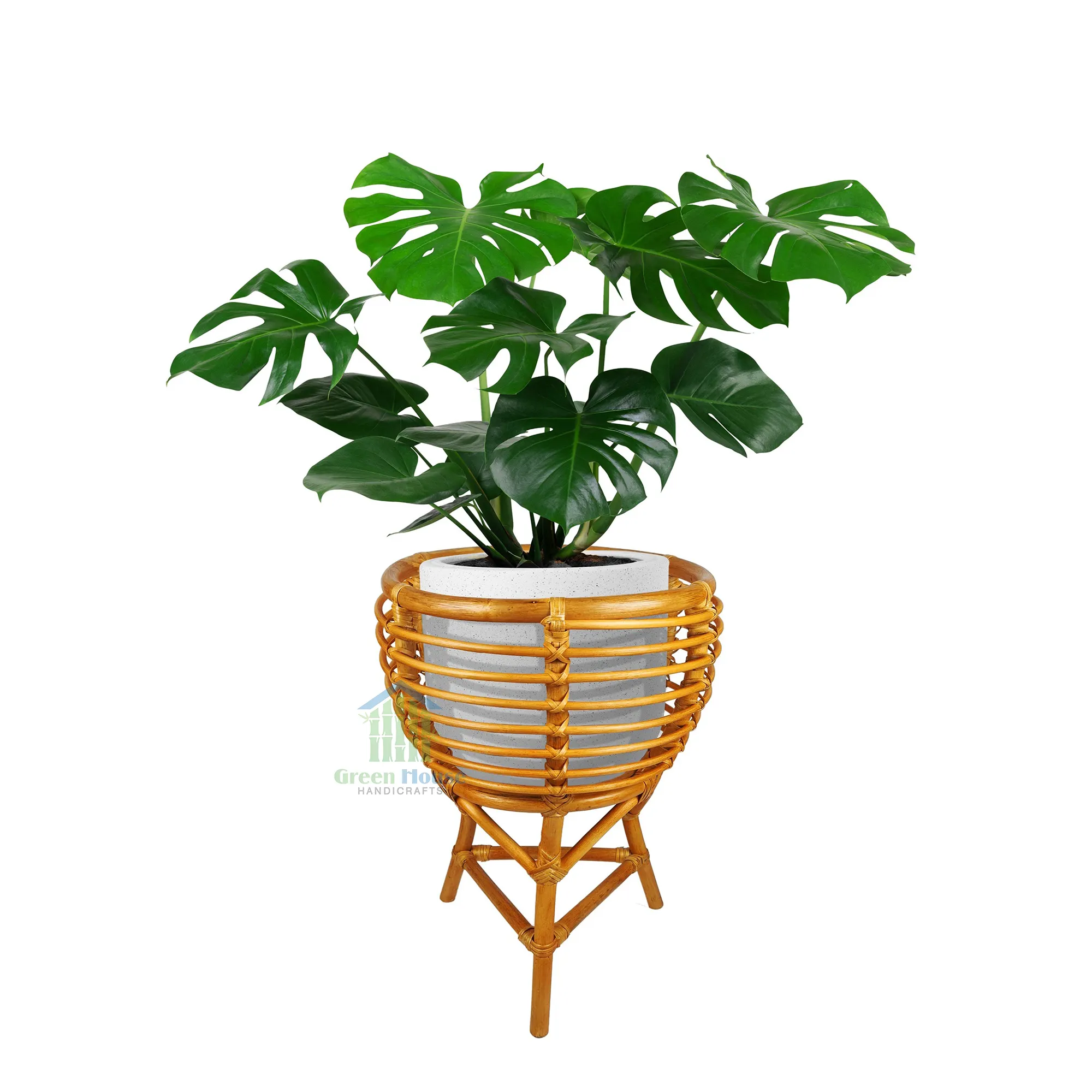 Rattan plant potshanging baskets for plants outdoor hydroponic planting basket Flexible Customized Service From Vietnam