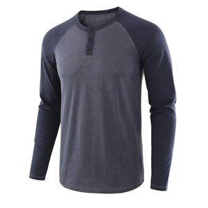 T-shirt raglan en coton de haute qualité pour hommes, manches contrastées, tenue décontracté à la mode, logo personnalisé, vente en gros du fabricant OEM au Bangladesh - Product Image 4