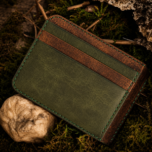 Porte-cartes de crédit vintage en cuir véritable, fin, avec blocage RFID, portefeuille d'identité, organisateur de cartes de visite minimaliste, rangement de cartes de luxe - Product Image 2