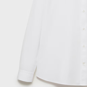 Camisa informal de verano para hombre, color blanco, personalizable, 100% algodón, tela de popelina, ajuste Regular, antiarrugas, estampado transpirable - Product Image 4