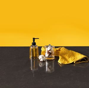 Venta Especial: Losa de Cuarzo Metropol Gris de 2cm y 3cm con Borde Pulido para Encimeras de Cocina, Venta al Por Mayor para Uso Comercial y en Construcción - Product Image 1