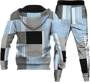 Haute qualité 100% coton hommes à la mode graphique 2 pièces vêtements de sport à manches longues Jogging survêtement hiver gros survêtements - Product Image 3
