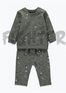 Ensembles de survêtement d'été 100% coton à cordon de serrage pour garçons et filles vêtements pour enfants brodés décontractés - Product Image 4