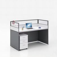 Bureau de poste de travail cloisonné simple de style moderne et bureau de poste de travail pour le bureau