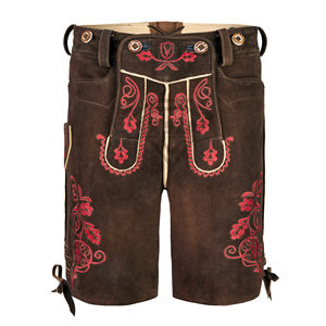 Nueva tendencia hombres Lederhosen pantalones cortos Alemania traje tradicional alta calidad bávaro Lederhosen pantalones cortos personalizados - Product Image 4