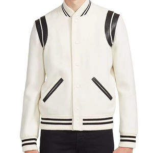 Buena calidad ligero personalizado Color de manga larga ropa elegante desgaste transpirable Varsity chaqueta para hombres - Product Image 6