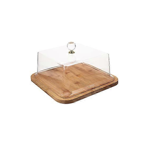 Solid Acacia Wood Display <b>Dessert</b> Attractive Design Serving <b>Dessert</b> Dome Excellent Quality Best Price - Product Image 5