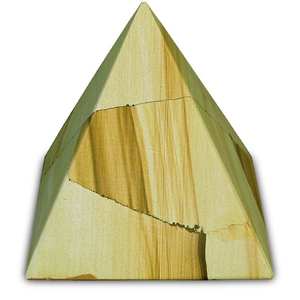 Escultura de pirámide de mármol pulido, Pirámides de mármol caqui, pirámide de cristal de piedra - Product Image 3