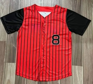 Uniforme de baseball personnalisable avec des ensembles respirants de grande taille mettant en vedette le logo du nom de l'équipe sur le devant - Product Image 6