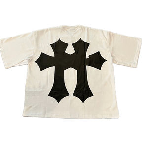 Camiseta cuadrada de algodón 100% de peso pesado personalizada, estilo Vintage negro con hombro caído, ropa de calle de gran tamaño, tela de punto - Product Image 3