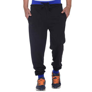 Best Prices Customized 100% Cotton Sports Sweatpants <b>Elastic</b> Waist <b>Lace</b> Black Jogger Casual Style Men's Pants Fleece - Product Image 1