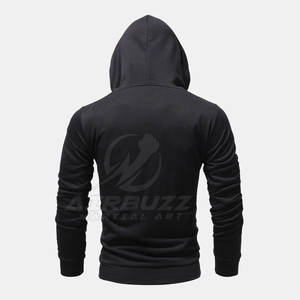 Sweats à capuche zippés grande taille pour hommes à la mode et élégants 100% coton Accessoire de saison d'hiver en stock - Product Image 2