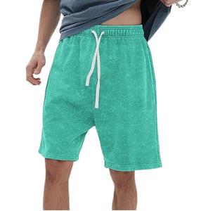 Acid Wash <b>Baggy</b> Casual Drawstring <b>Shorts</b> Sportswear Breathable Gym Custom Athletic <b>Men</b> Acid Stone Wash Sun Faded <b>Shorts</b> - Product Image 1