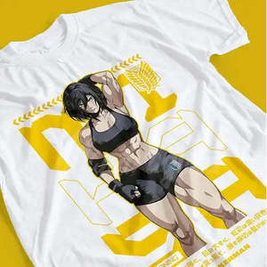 Sra. Camiseta de Jersey de Algodón Transpirable Ackerman con Diseño de Anime Attack y Decoración con Logotipo - Product Image 3