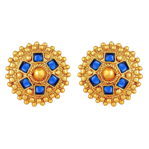 Fabrication indienne traditionnelle or oxydé Kundan collier ras du cou ensemble classique en acier inoxydable chaînes en laiton Zircon mariage - Product Image 2