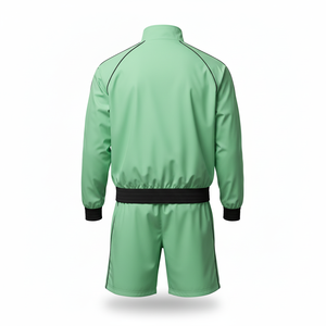 Conjunto Deportivo Personalizado para Hombre, Chaqueta Corta y Pantalones Jogger de 2 Piezas, Chaqueta Cortavientos de Poliéster con Cremallera, Ropa Deportiva Urbana - Product Image 2