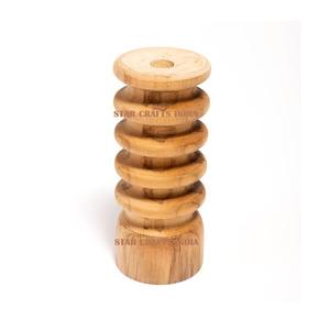 Soporte de vela de madera decorativo de tendencia superior de Venta caliente portavelas de pilar más creativo soporte de luz de té respetuoso con el medio ambiente - Product Image 5