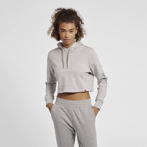 Sudadera con Capucha Corta de Invierno, Estilo Nuevo, OEM ODM, Casual, con Logotipo Personalizado, de Alta Calidad para Mujer - Product Image 4