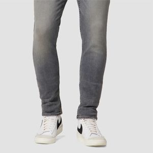Jeans bleu sarcelle pour hommes à la mode Denim stretch à coupe droite pour tenues décontractées et décolorées - Product Image 6