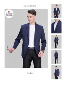 Mens Office Party Wear Coat <b>Blazer</b> Casual Formal Stylish <b>Smart</b> Fit Modern Fashion Apparel Collection - Product Image 2