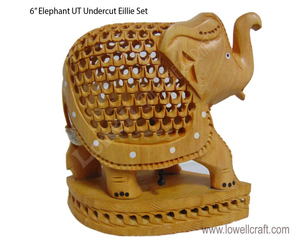 รูปปั้นช้างโบราณแกะสลักด้วยมือทำจากไม้รูปช้างลำต้นเพื่อความโชคดีของตกแต่งบ้านและให้เป็นของขวัญ - Product Image 2