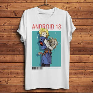 Camiseta de Dragon Ball Android 18, 100% Algodón Jersey, Impresión Digital, Decoración con Logotipo - Product Image 3