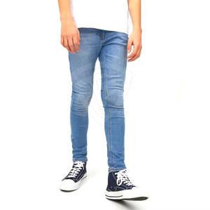 กางเกงยีนส์ขายาวสำหรับผู้ชายกางเกงยีนส์สีพื้นแบบลำลอง - Product Image 2