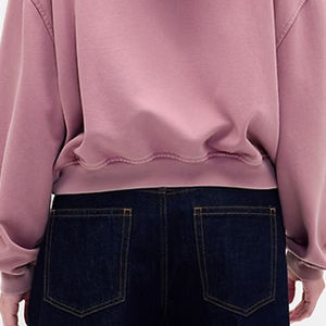 Sudadera con Capucha para Mujer, Mangas Largas, Diseño Recortado con Logotipo Personalizado para Compradores al por Mayor, Bolsillos Tipo Canguro, Diseño Económico con Capucha - Product Image 6