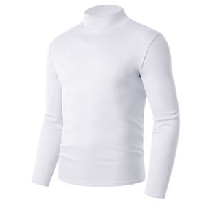 Offre Spéciale OEM Logo personnalisé Sweat-shirt à col montant Chemises pullover en coton à manches longues et col roulé - Product Image 2