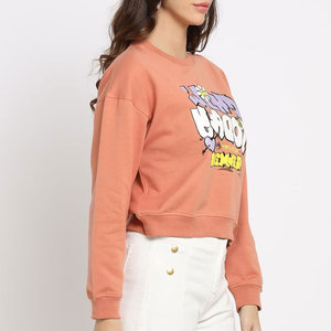 Regular Fit Buena calidad Ropa al aire libre Mujeres Sudadera Básicas Algodón Mezclado Precio bajo Fleece Made Mujeres Sudadera - Product Image 4