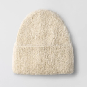 Fabrication Hiver Laine Tricoté Mohair Bonnet Qualité Logo Personnalisé Disponible Différentes Couleurs Marque Privée Bonnets - Product Image 2