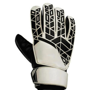 Gants de gardien de but en cuir pour enfants GK noirs personnalisés, meilleure qualité, logo personnalisé, design antidérapant, sangle de poignet réglable - Product Image 6