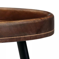Mesa de Comedor Redonda Moderna de Madera Maciza, Muebles de Lujo para Sala de Estar y Dormitorio, Ligera