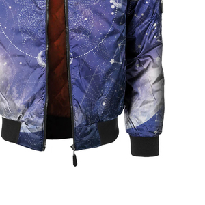 Venta directa de fábrica Chaqueta de bombardero de impresión totalmente personalizada para hombres Venta caliente Chaqueta de bombardero de hombres para la venta - Product Image 3