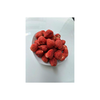 Veganistische Vriendelijke Gevriesdroogde Aardbeienchips Natuurlijke Hele Fruitsnack Geen Toegevoegde Suiker Geen Conserveermiddelen Ideaal