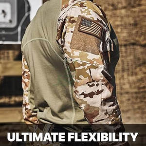 Sudadera de manga larga con cremallera 1/4 táctica para hombre más vendida, ropa de exterior con estampado de camuflaje duradero con bolsillos para invierno - Product Image 4